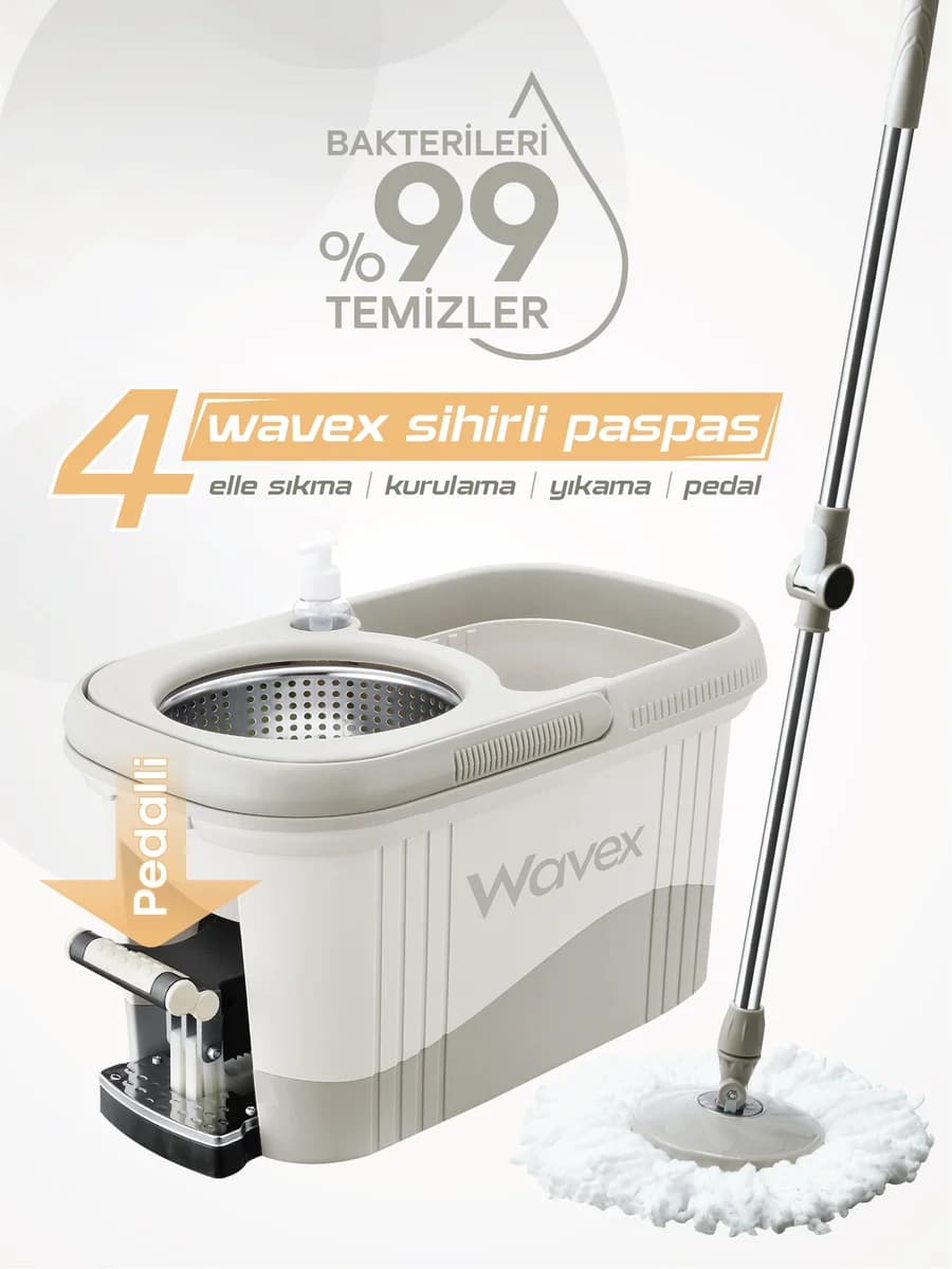 wavex Turbo Pedallı Mop Seti
